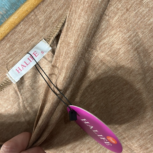 NWT small brown soft long sleeve top - Picture 4 of 10